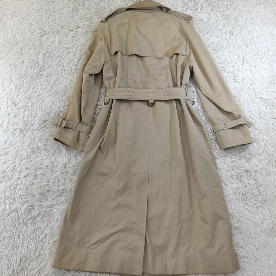 アクアスキュータム 英国製 Aqua5 トレンチコート ベージュ ロング丈