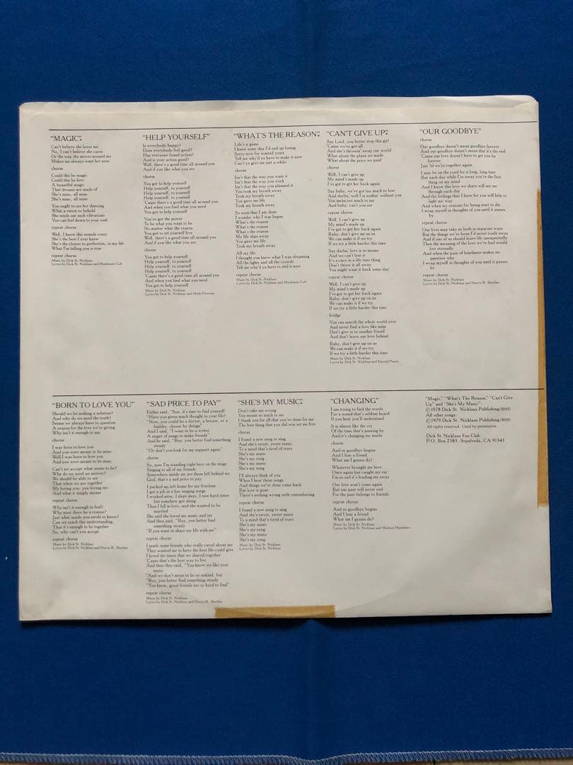 LPレコード♢ディック・セント・ニクラウス♢JE36178♢うg4920w43