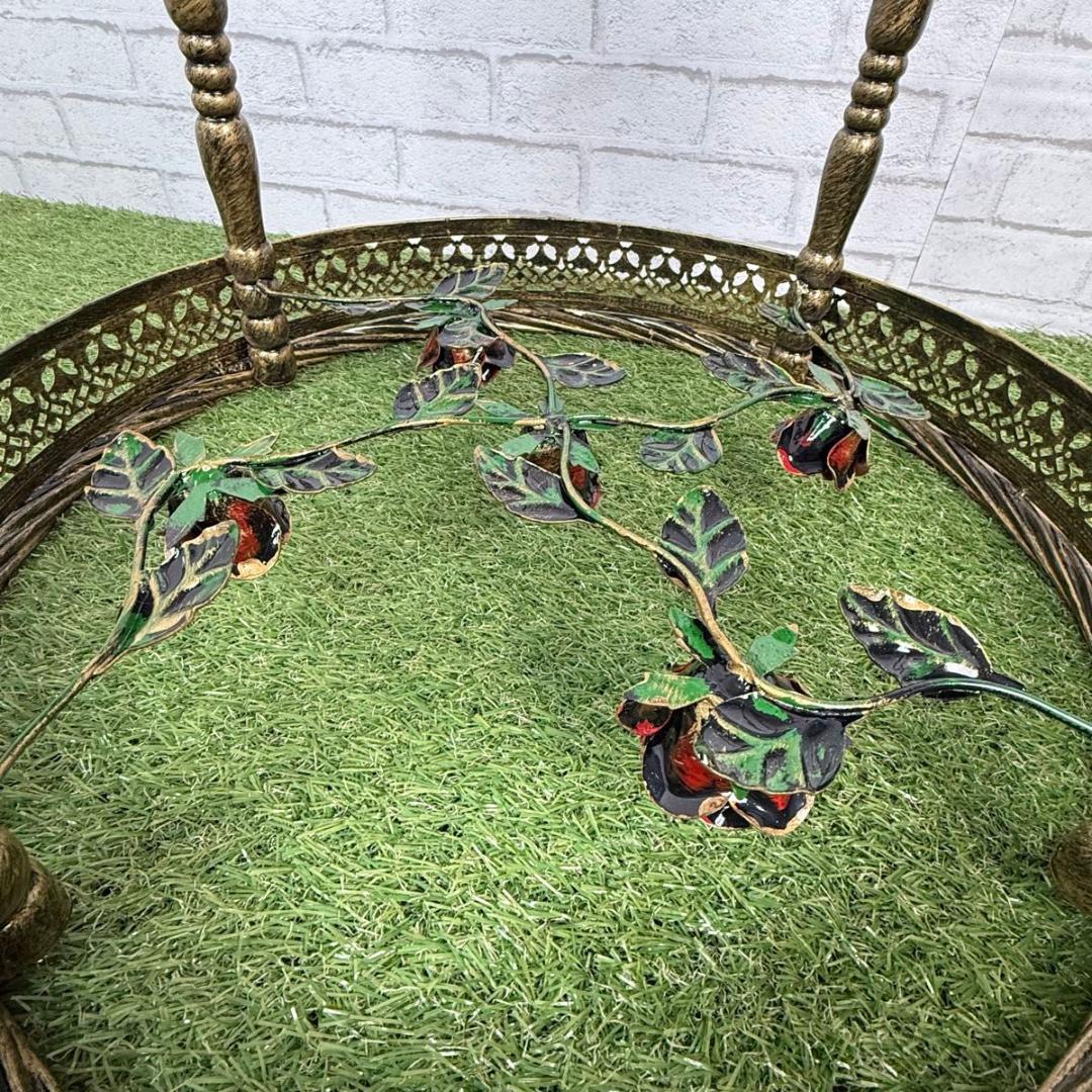 RENAISSANCE ルネサンス サイドテーブル 薔薇装飾 バラ