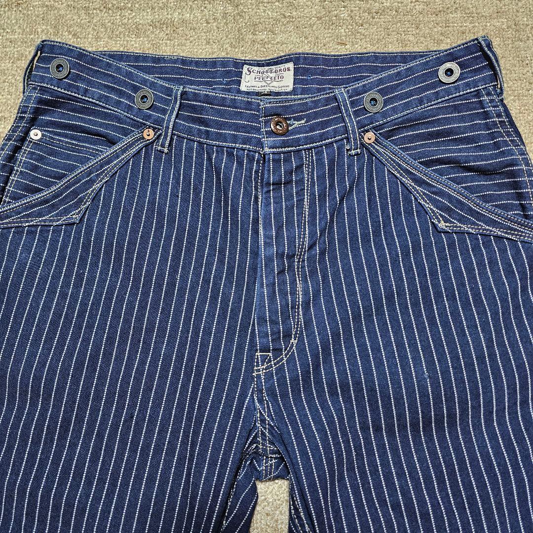 Schott ショット オールドヒッコリー デニムパンツ インディゴ 34インチ