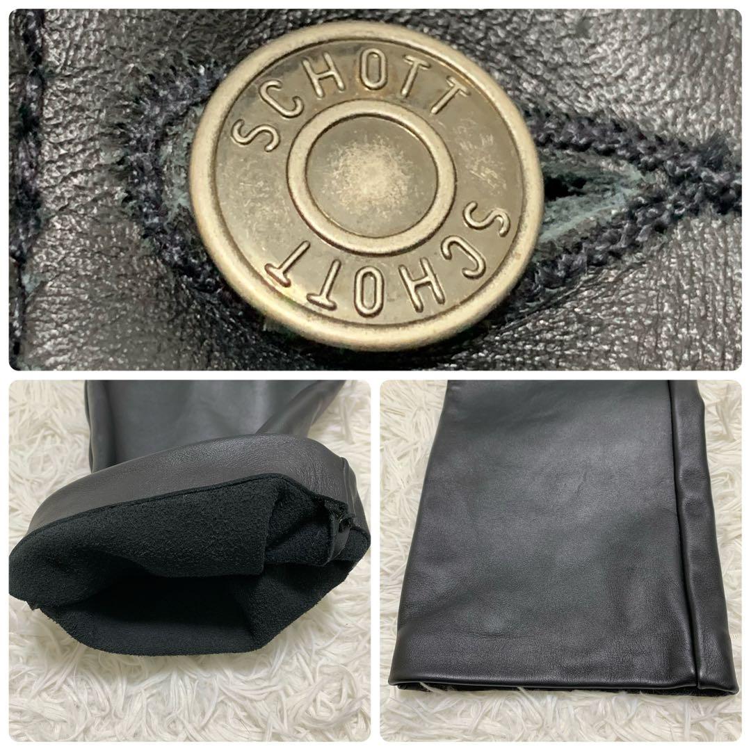 美品✨ショット レザーパンツ W32 カウレザー 600 USA 大きいサイズ