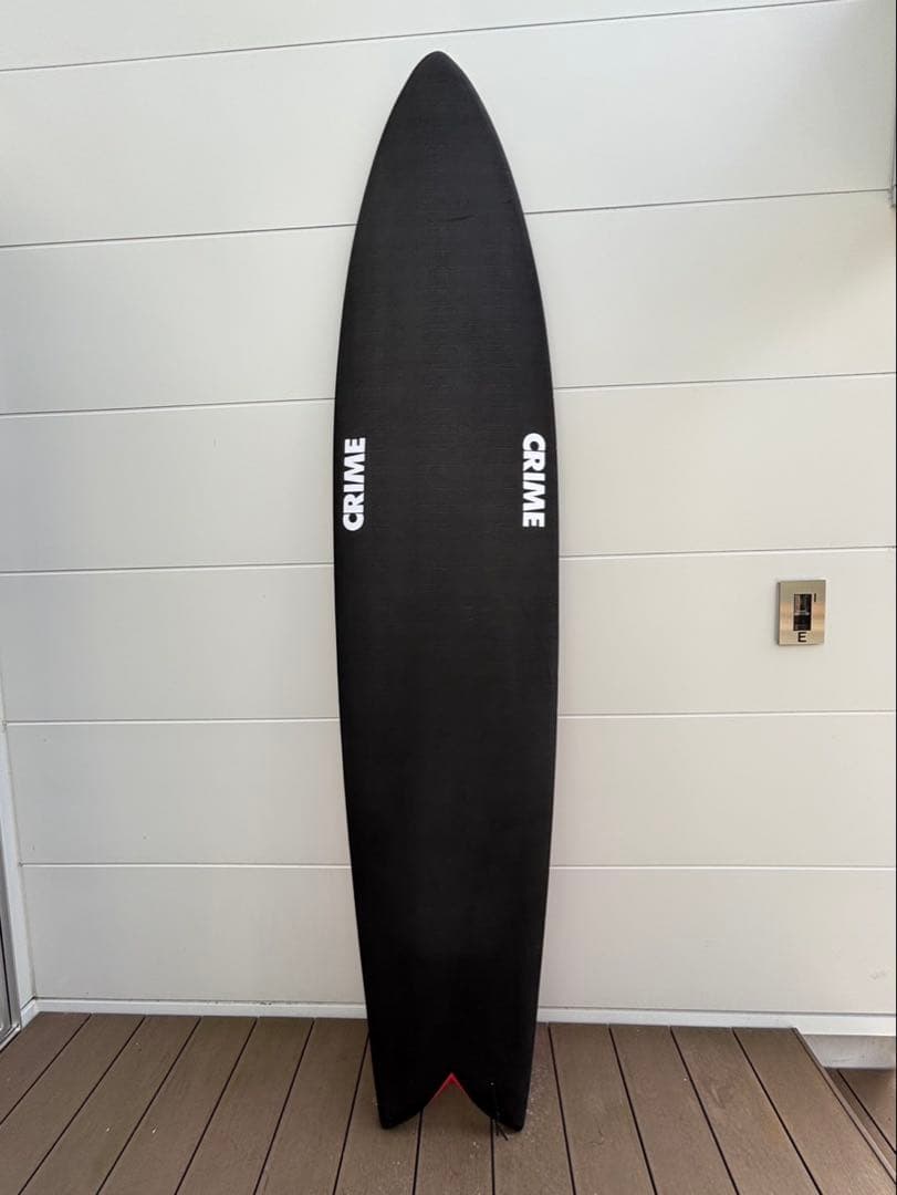【早い者勝ち】　CRIME ロングボード レッド ブラック