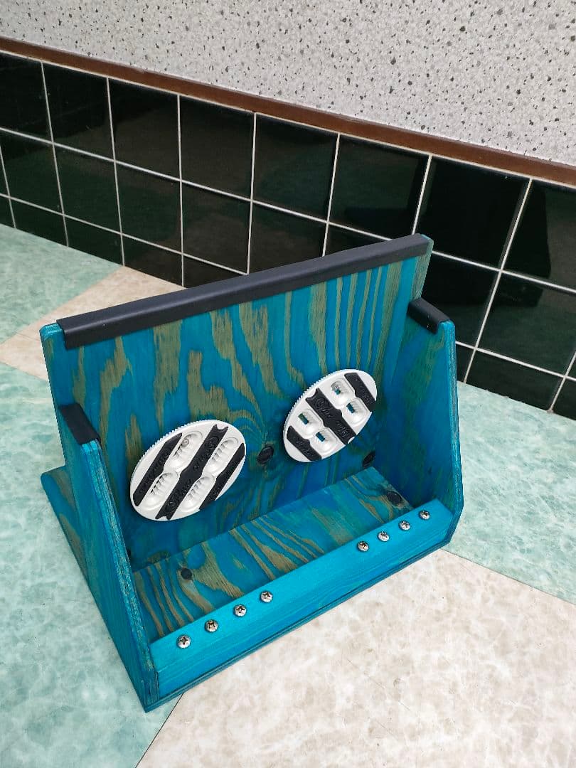 スノーボードスタンドラック　１本用　NEW COLOR　アクアブルーハンドメイド