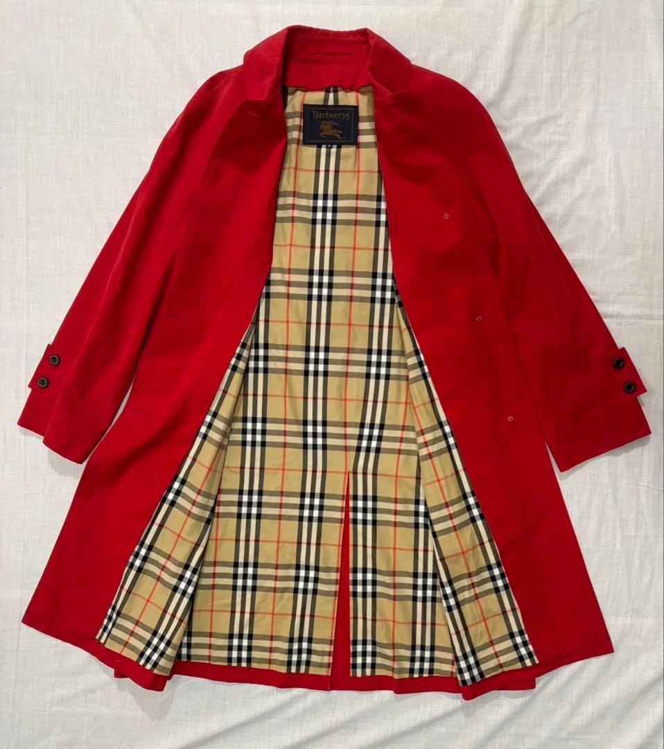 Burberry's バーバリーズ　ノバチェック　ステンカラーコート　38