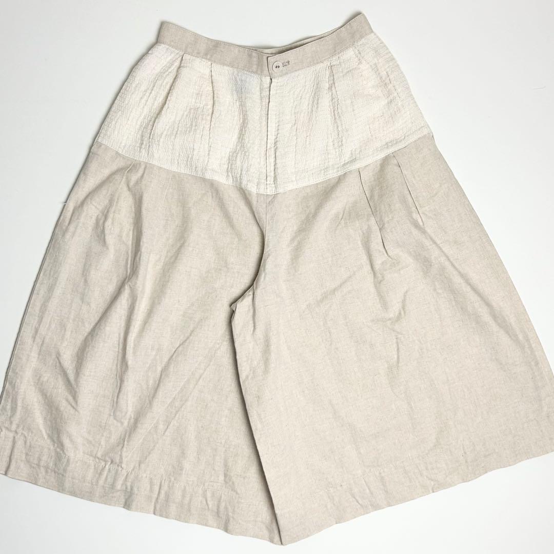 【美品】トリココムデギャルソン/00s/コットンリネンキュロット/ハーフパンツ