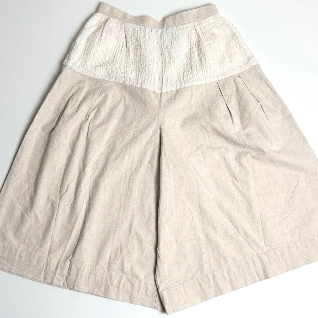 【美品】トリココムデギャルソン/00s/コットンリネンキュロット/ハーフパンツ