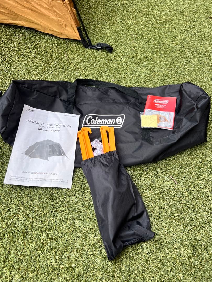 Coleman ソロキャンプテント 外で芝生1回使用　ワンタッチ