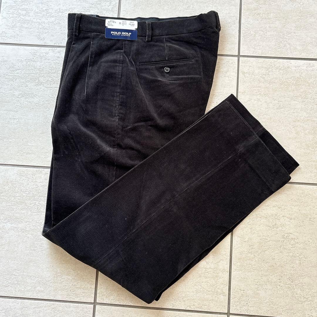 【未使用品】POLO GOLF ポロゴルフラルフローレン メンズパンツ　黒33