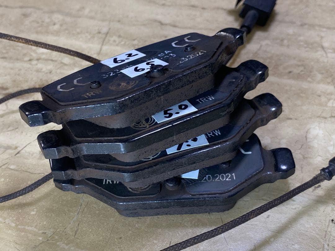 アバルト595 コンペティツオーネ　純正ブレーキパッド前後セット　ブレンボ