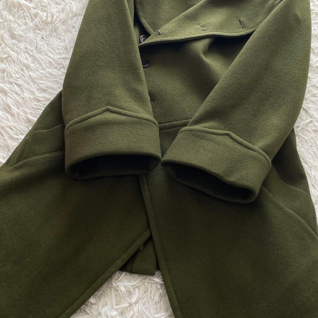 美品 Y's 07AW ダブルブレスト トレンチコート オリーブ レディース