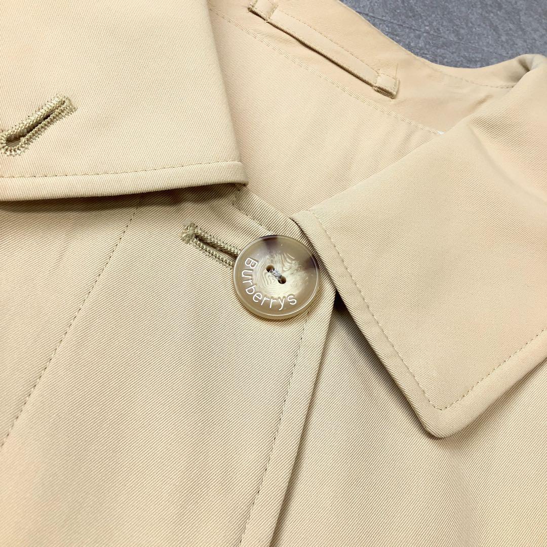 90‘s Burberry コットン シングル トレンチコート ライトベージュ