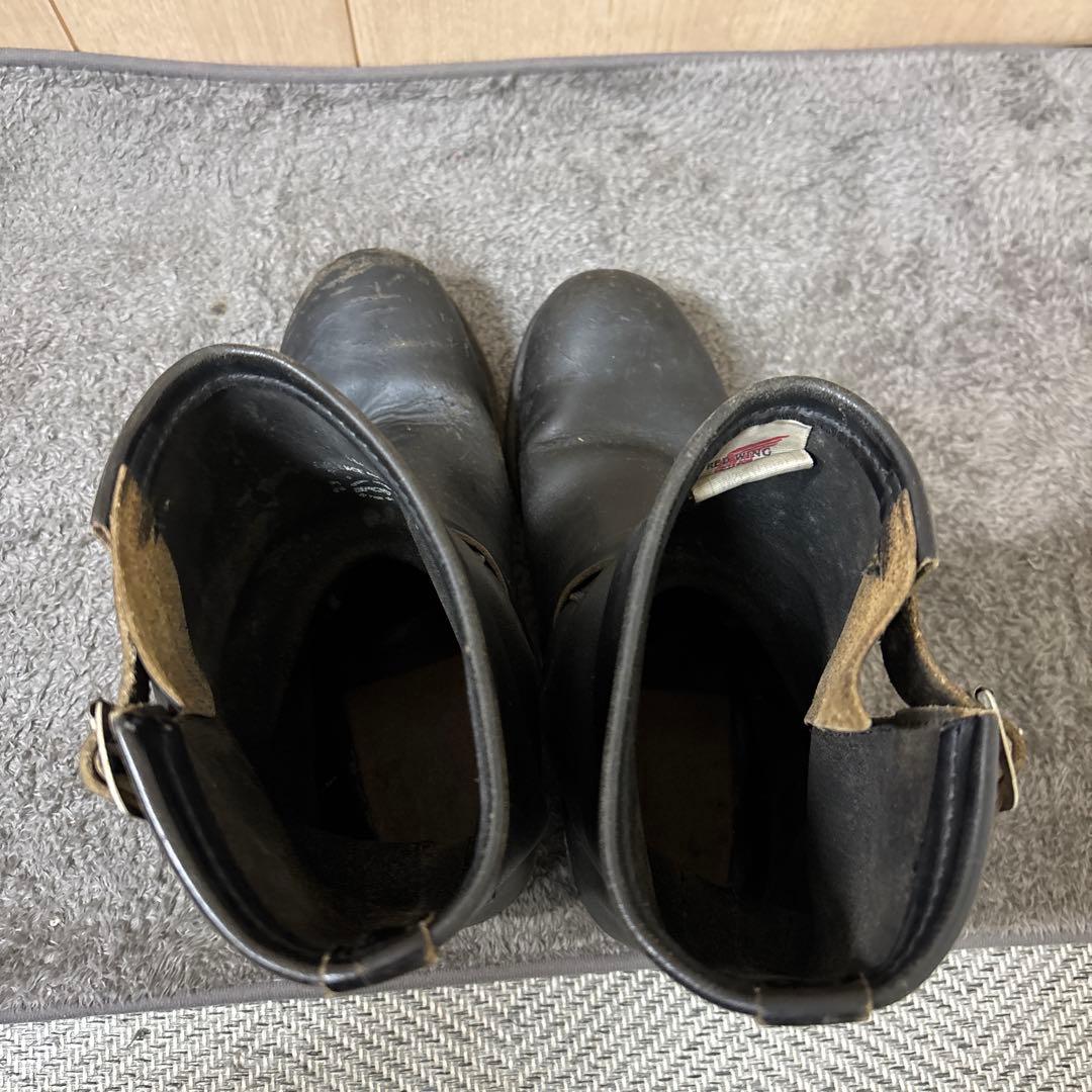 REDWING レッドウィング　エンジニアブーツ　ブラック　ソール交換済み