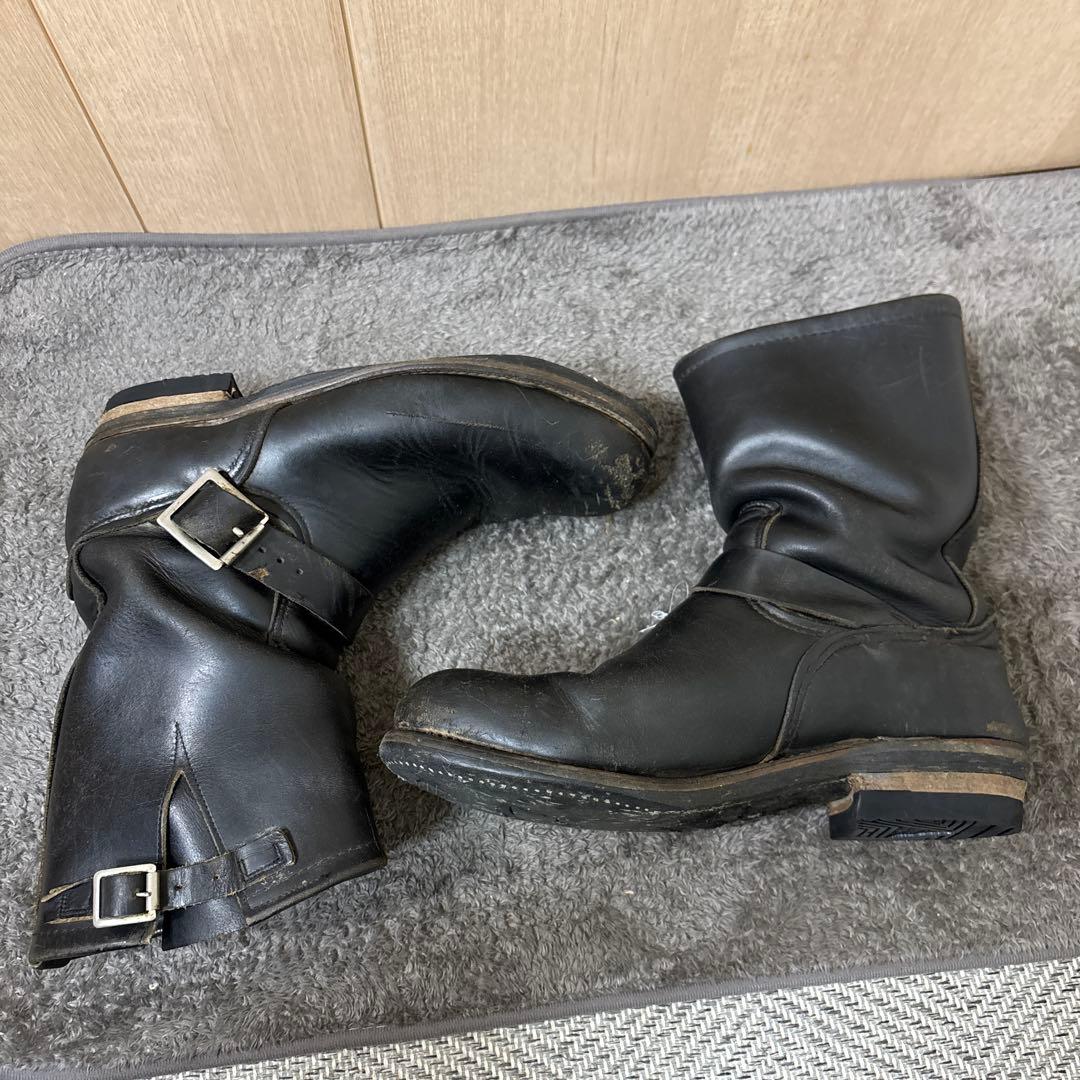 REDWING レッドウィング　エンジニアブーツ　ブラック　ソール交換済み