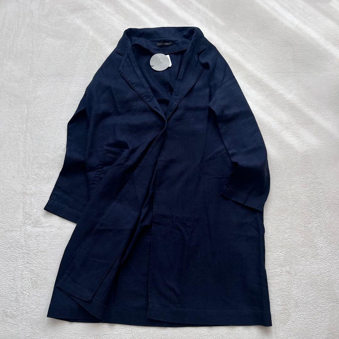 【タグ付き新品】studioCLIPリネンチェスターコート 定価17800円＋税