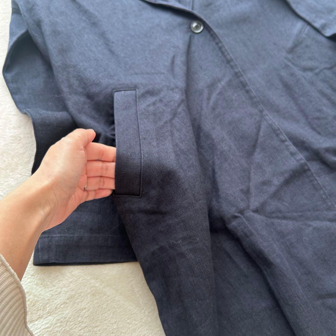 【タグ付き新品】studioCLIPリネンチェスターコート 定価17800円＋税