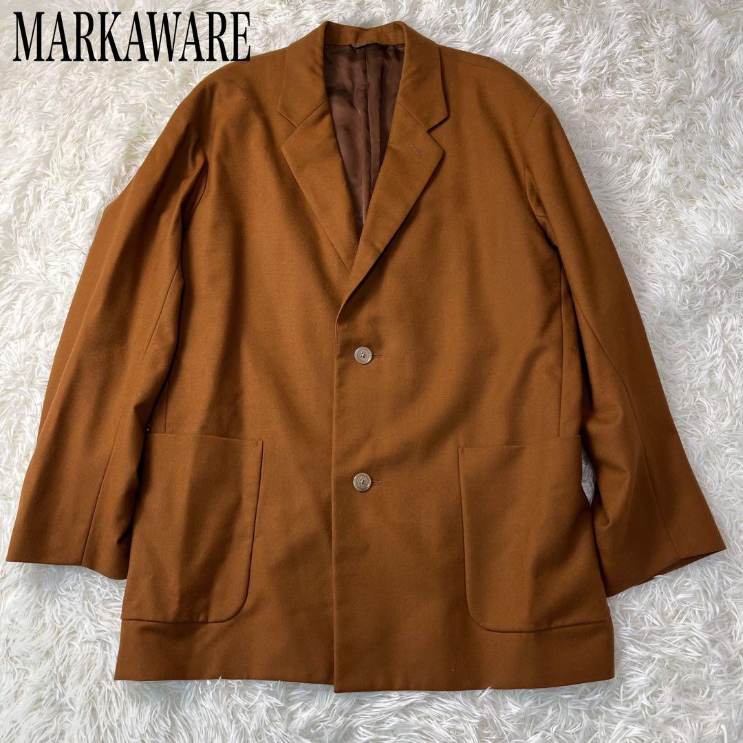 MARKAWARE テーラードジャケット ウール100% ブラウン 日本製 M