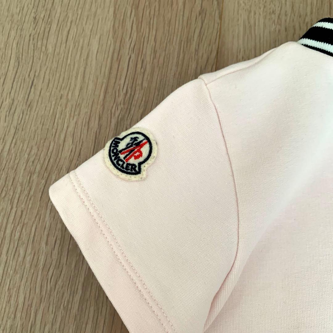 モンクレール （MONCLER ）キッズ ロゴ ワンピース 100 ピンク　半袖