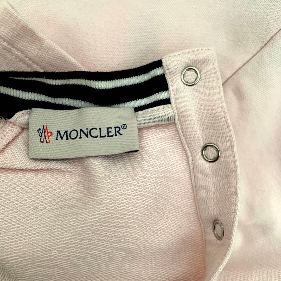 モンクレール （MONCLER ）キッズ ロゴ ワンピース 100 ピンク　半袖