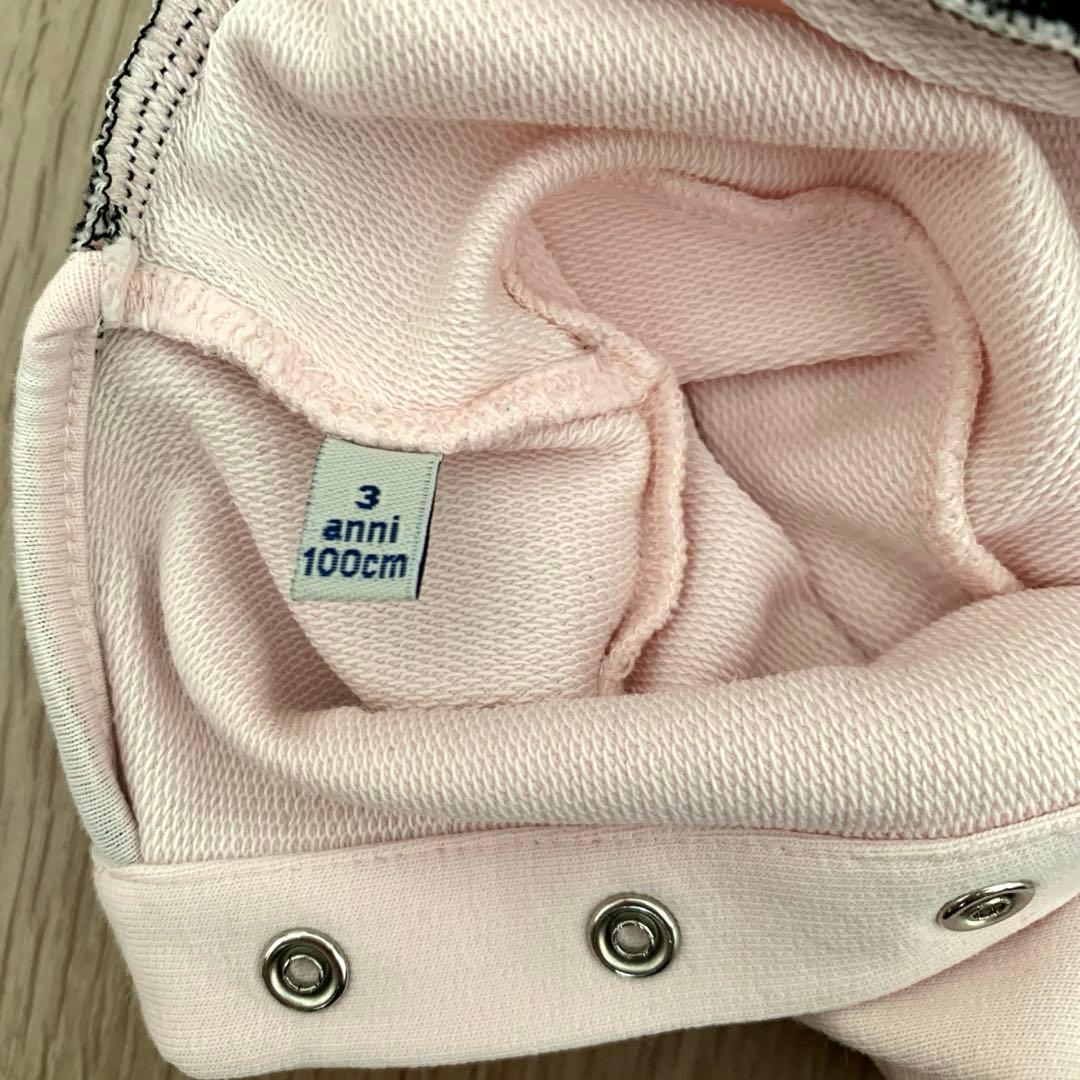 モンクレール （MONCLER ）キッズ ロゴ ワンピース 100 ピンク　半袖