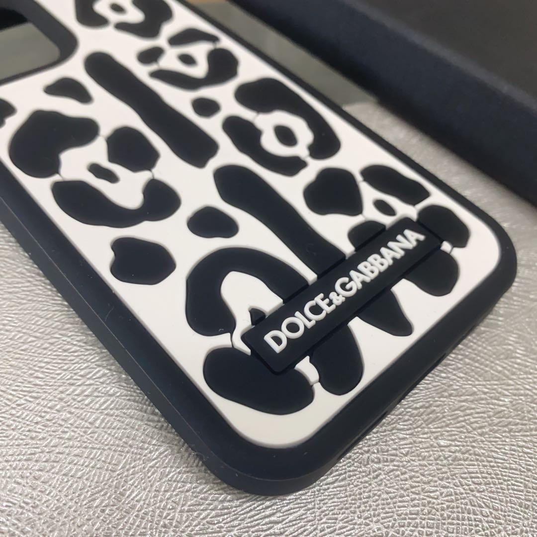 残り１【新品】Dolce&Gabbana iPhoneケース ヒョウ柄 ホワイト