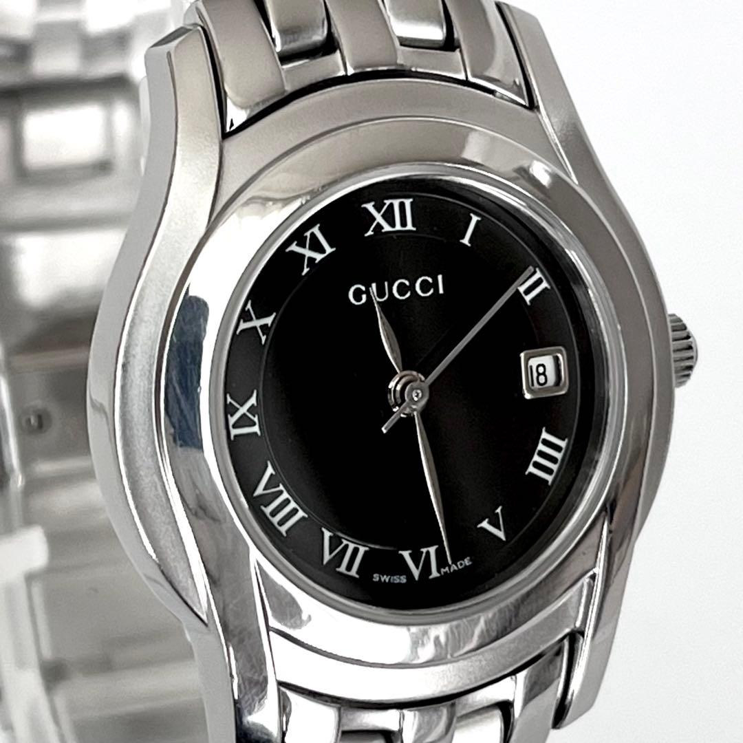 グッチ GUCCI 5500L レディース腕時計 磨き済み 電池新品 s2202