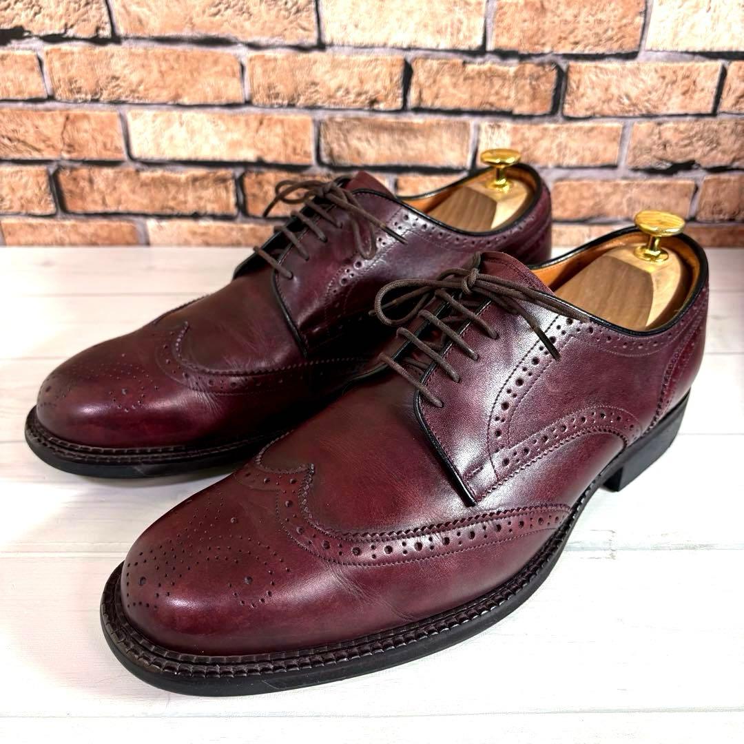 美品■ランウォーク■ビジネスシューズ✨ウィングチップ GELソール セレモニー