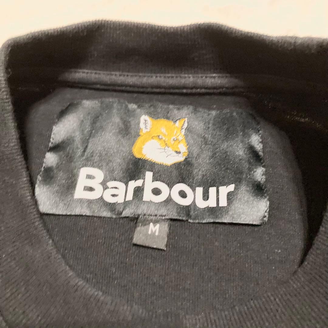 MAISON KITSUNE×Barbour　長袖カットソー　ブラック　サイズM