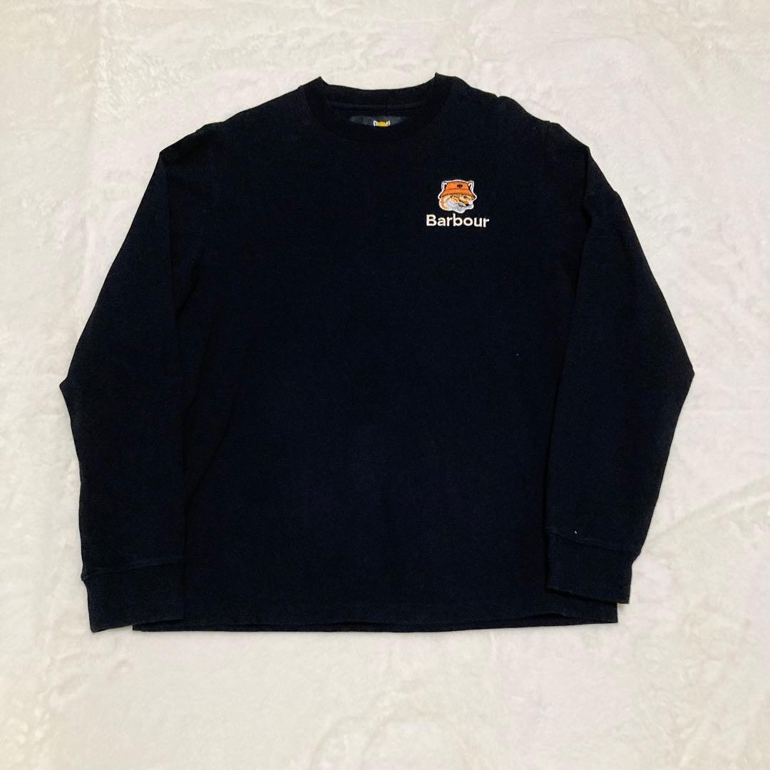 MAISON KITSUNE×Barbour　長袖カットソー　ブラック　サイズM