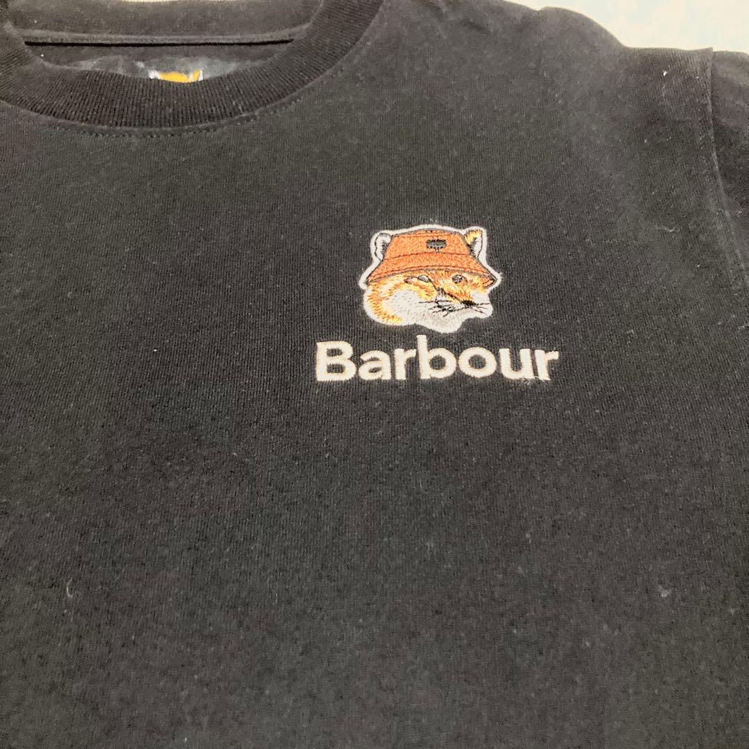 MAISON KITSUNE×Barbour　長袖カットソー　ブラック　サイズM