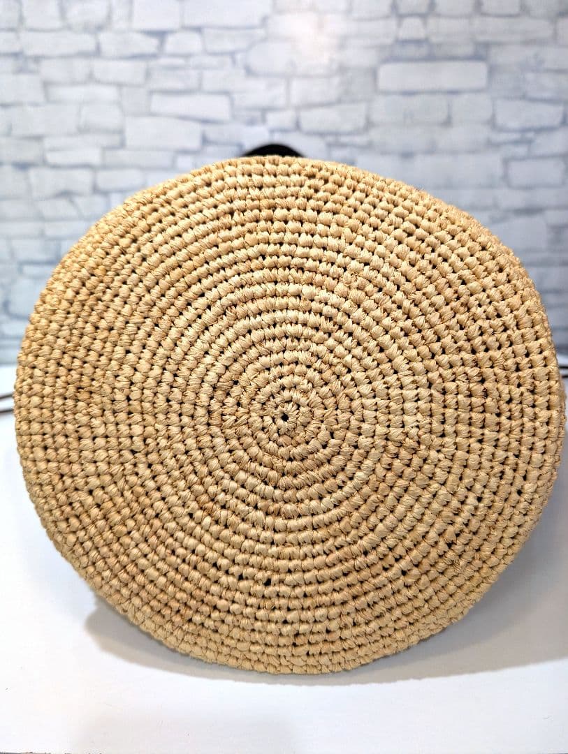 ✨美品✨　かごバッグ　ヘレンカミンスキー　大容量　ラフィア　レザー