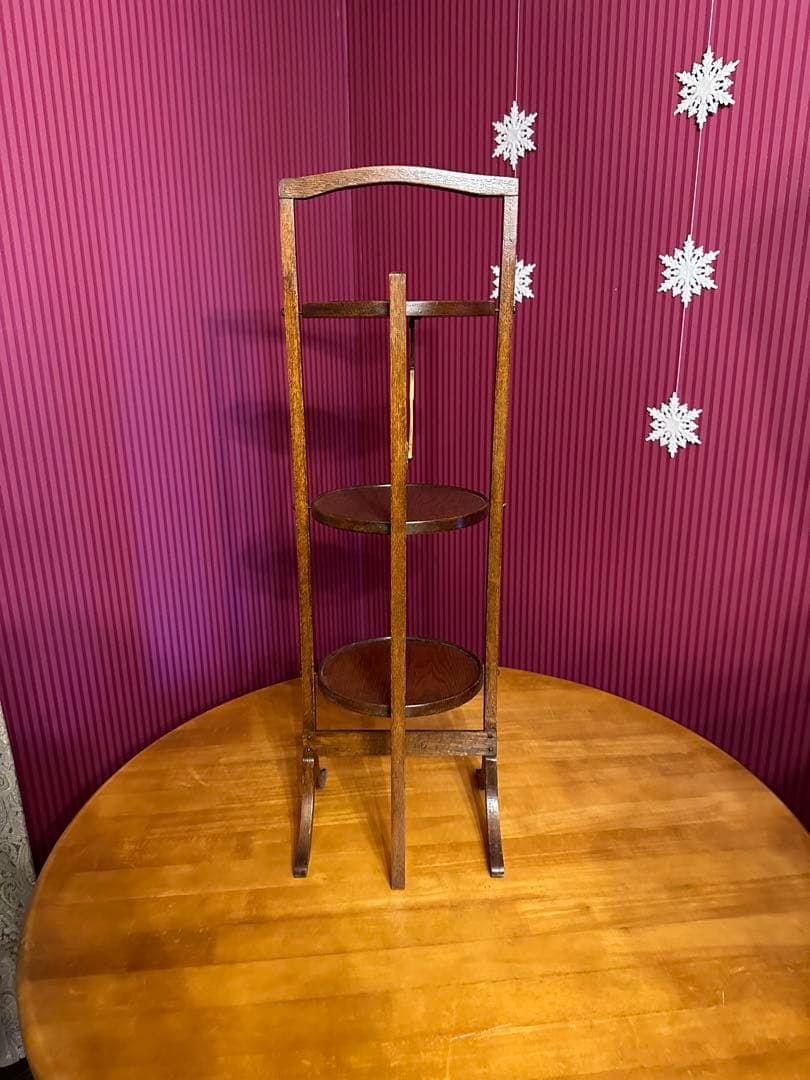 ぽこ　英国アンティーク　ケーキスタンド