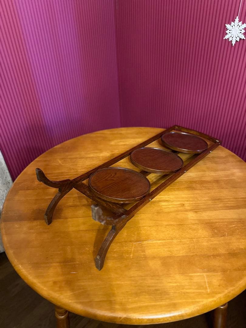 ぽこ　英国アンティーク　ケーキスタンド