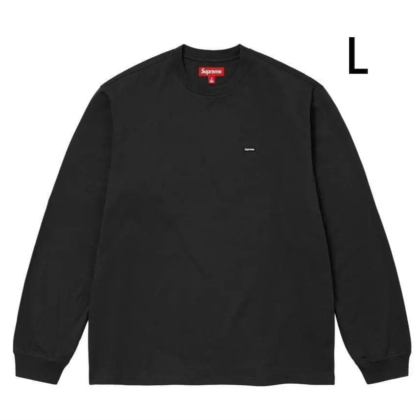 【黒L】 シュプリーム Small Box L/S Tee