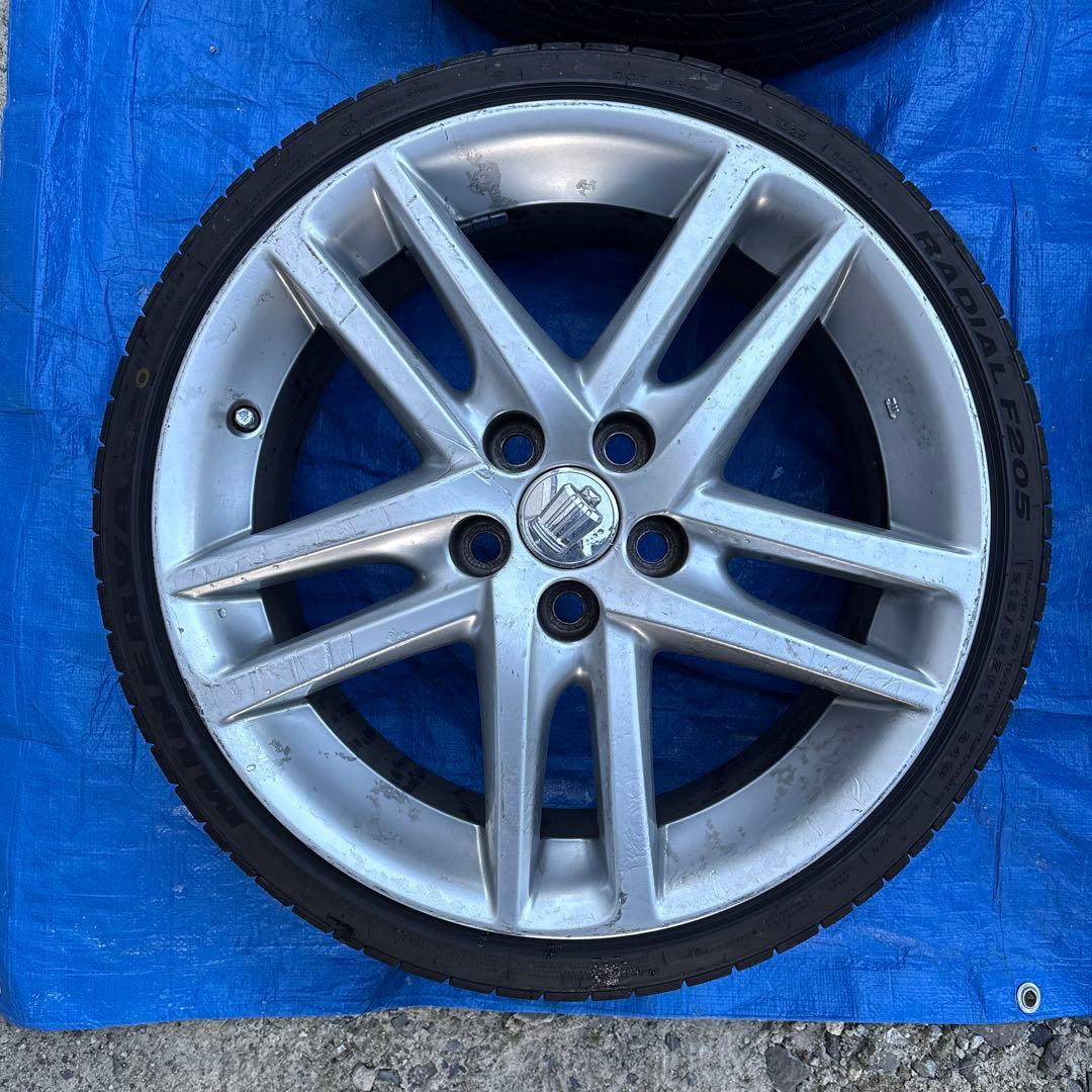 18インチ 200系クラウン 純正ホイール タイヤ付き　バリ溝