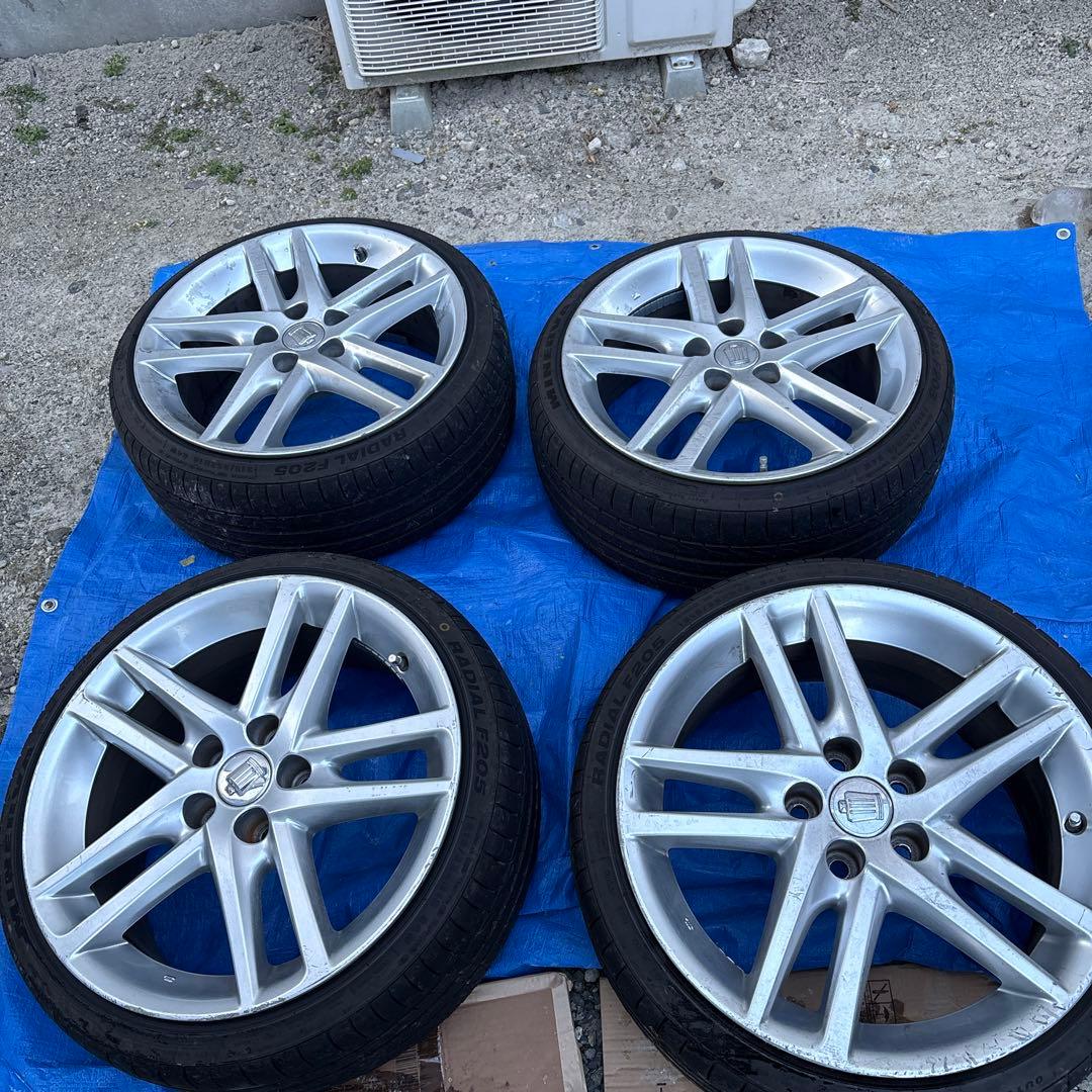 18インチ 200系クラウン 純正ホイール タイヤ付き　バリ溝