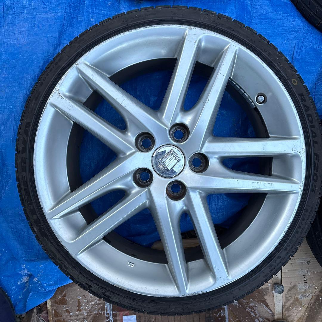 18インチ 200系クラウン 純正ホイール タイヤ付き　バリ溝