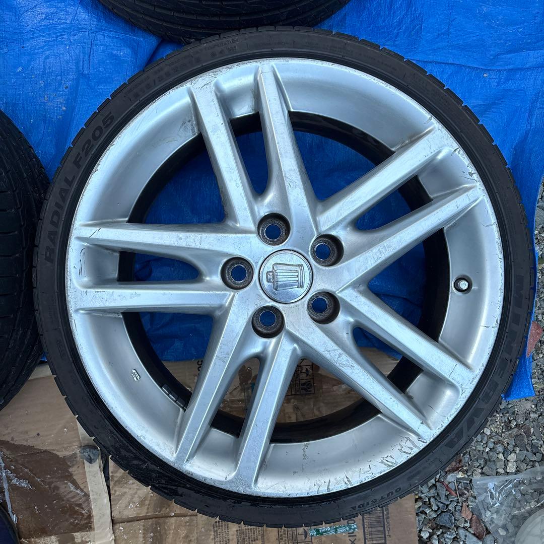 18インチ 200系クラウン 純正ホイール タイヤ付き　バリ溝