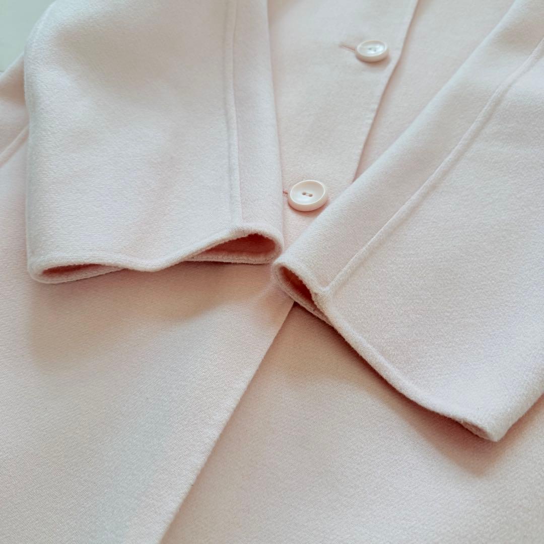 美品★マックスマーラ カシミヤ混ロングコート クチートアマーノ 希少ピンク