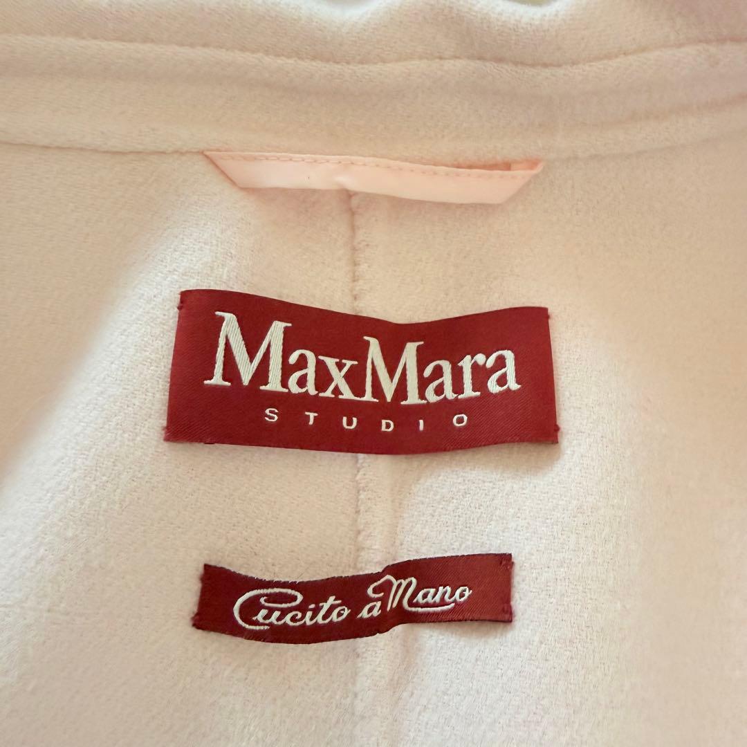 美品★マックスマーラ カシミヤ混ロングコート クチートアマーノ 希少ピンク