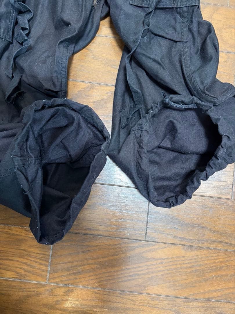 US M-65フィールドカーゴパンツ　BLACK サイズM-S 実物後染