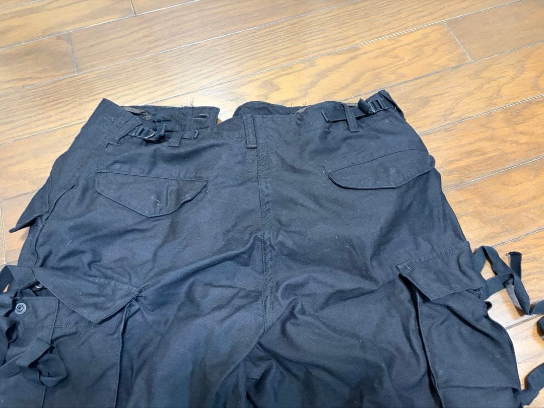 US M-65フィールドカーゴパンツ　BLACK サイズM-S 実物後染