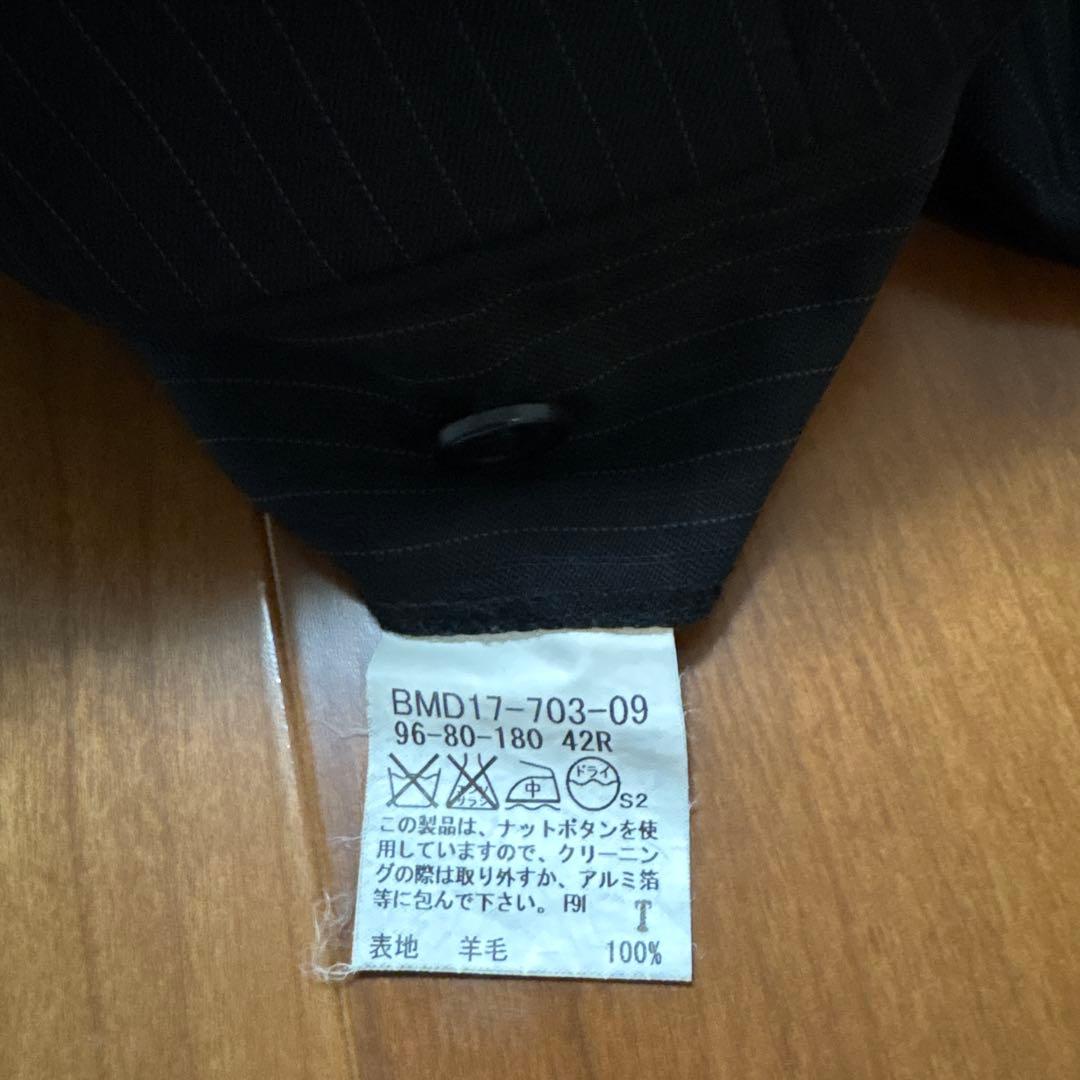 BURBERRY BLACK LABEL ストライプスーツジャケット