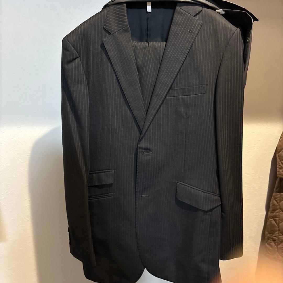 BURBERRY BLACK LABEL ストライプスーツジャケット