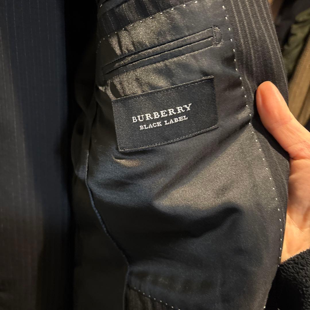 BURBERRY BLACK LABEL ストライプスーツジャケット