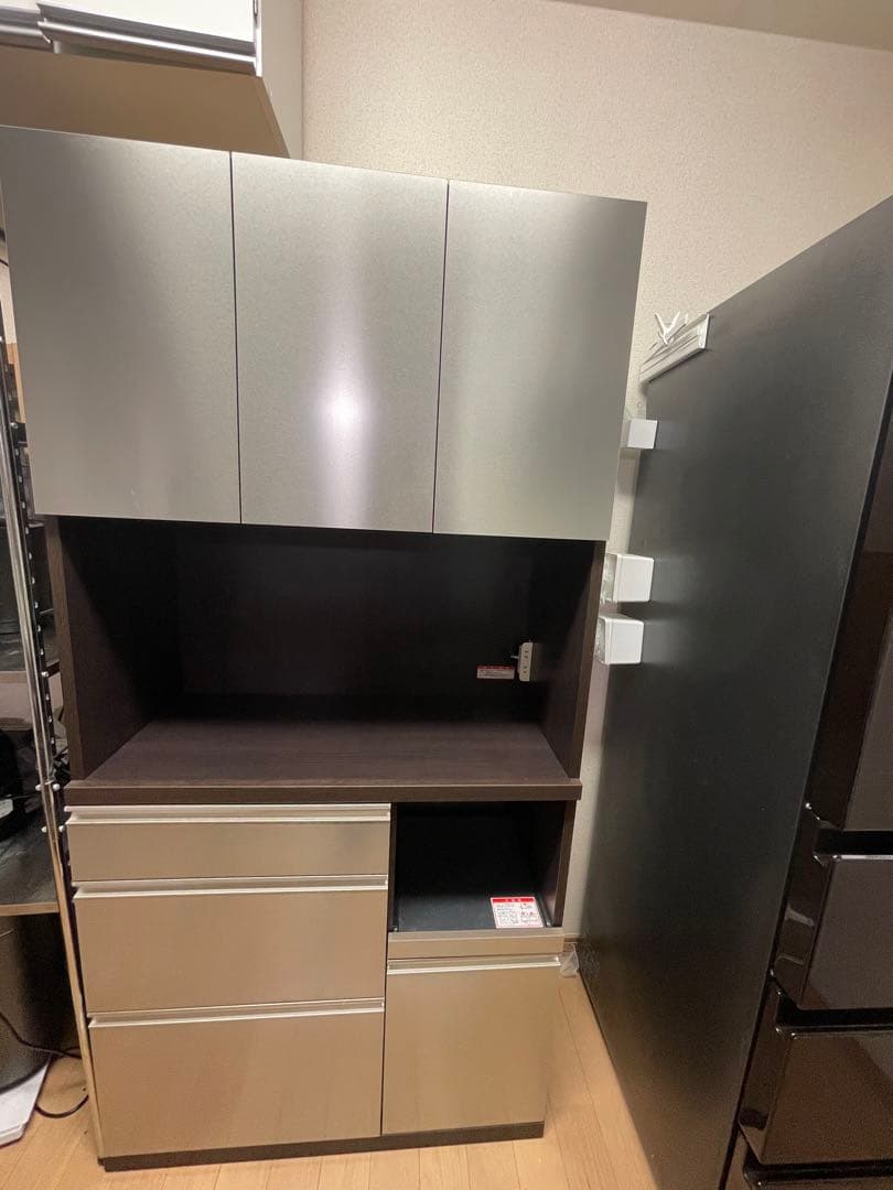 食器棚 カップボード　高橋木工所　ステンレス調