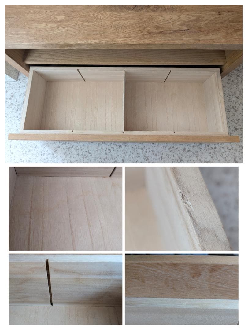 USED リビングハウス オーク 無垢材 引出付き リビングテーブル 北欧