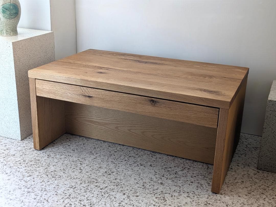 USED リビングハウス オーク 無垢材 引出付き リビングテーブル 北欧