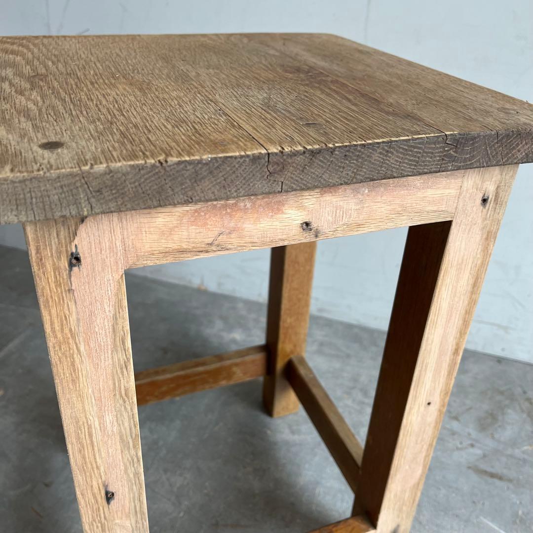 ヴィンテージ 無垢材 スツール イス チェア シャビー 木製 レトロ