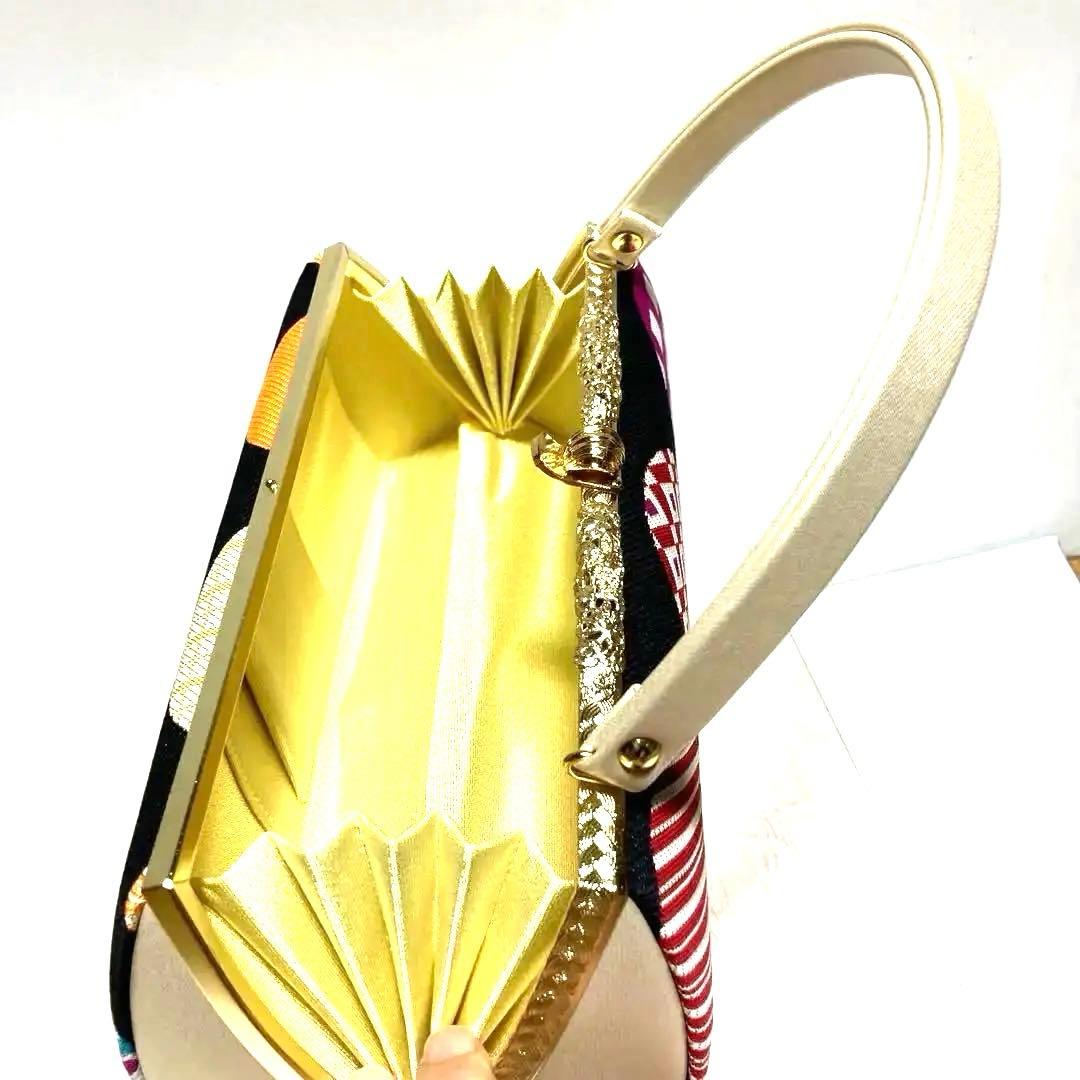 振袖用　正絹　帯地　草履バックセット　新品　No.2087