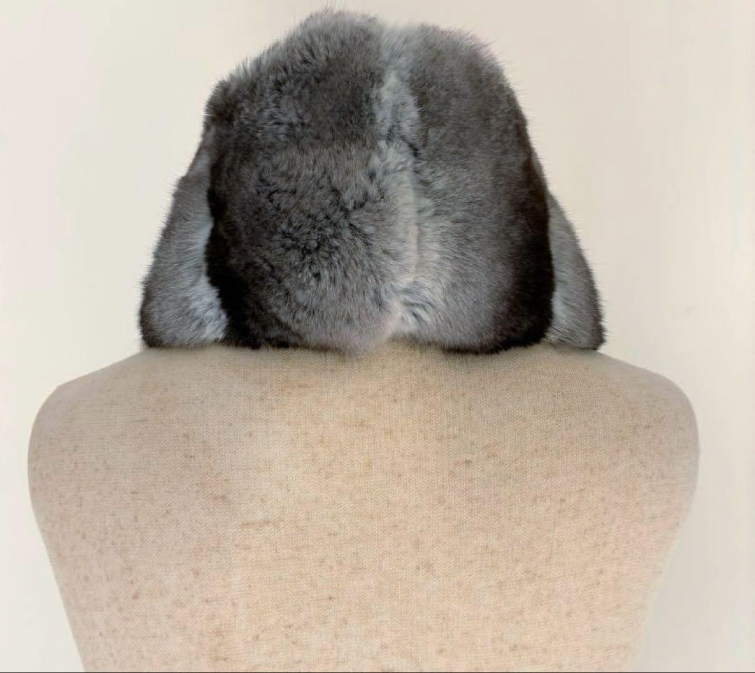 チンチラファー　マフラー　ふっくらリアルファー　染めなし